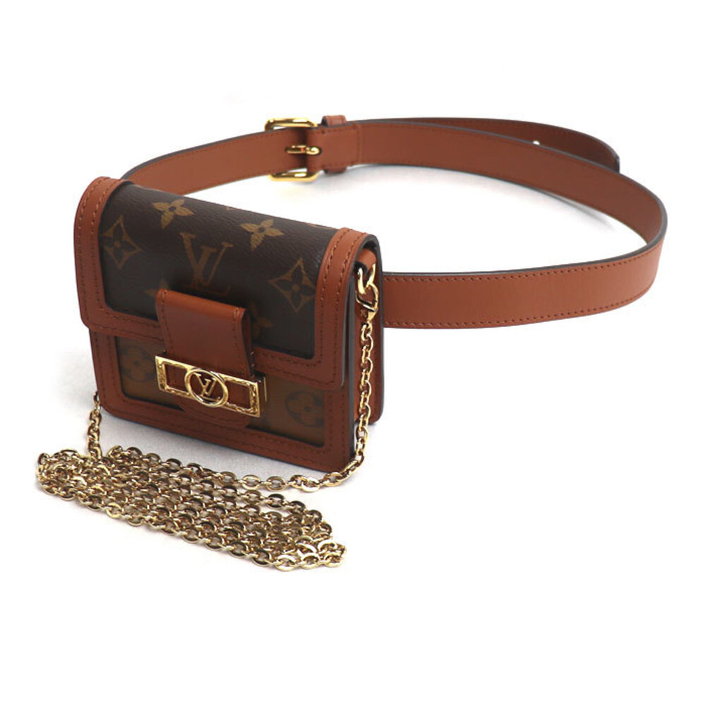 LOUIS VUITTON Louis Vuitton Dauphine BB Shoulder Bag Monogram Reverse Brown M...